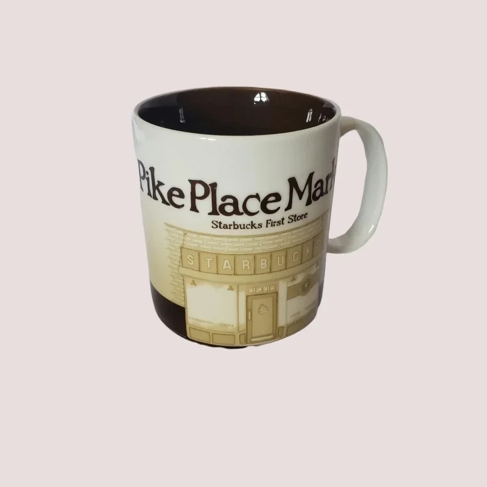 -Starbucks coffee mug  pike place market first store collectors 16 oz